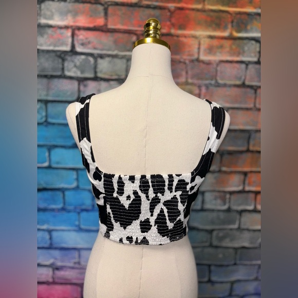 Lone Star Cow Print Corset Top - Picture 3 of 3